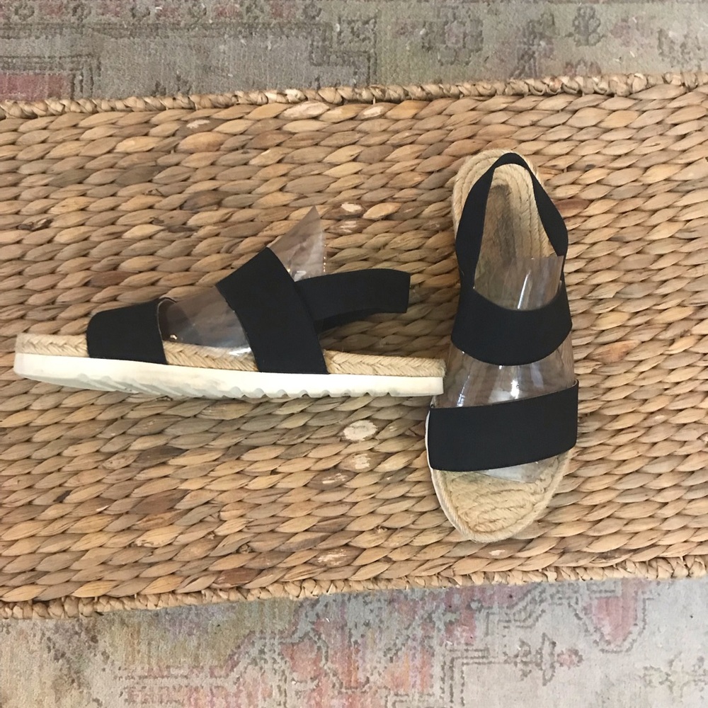 Pinaz(made in Spain) Black Stretch Espadrille